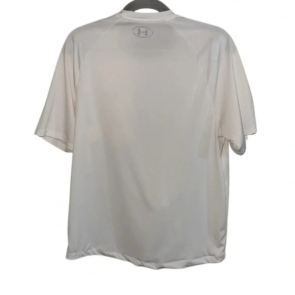 Under Armour the Tech Tee White Short Sleeve Shirt Size Medium - Picture 4 of 5